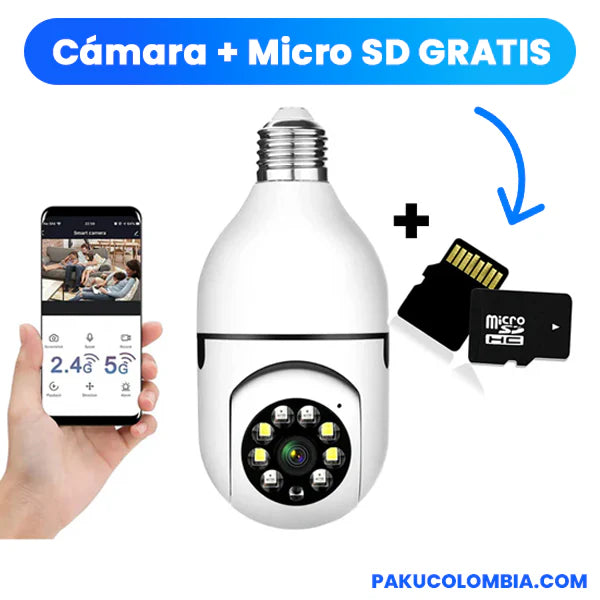 Cámara Inteligente, Vision Nocturna + MICRO SD GRATIS